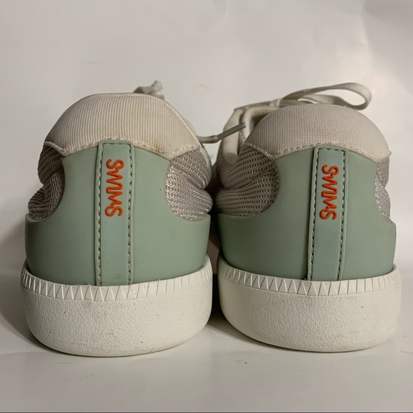 SWIMS Mens Luca Stone Toe Lace Up Low Top Sneakers Shoe Size 9 runs Big = To 10 - Picture 12 of 12